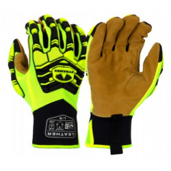 Pyramex GL805HT High Impact TPR Leather Gloves