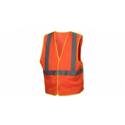 Pyramex RVZ4020 Orange Safety Vest w/Contrast Trim