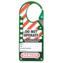 Master Lock 427GRN Labeled Snap-on OSHA Safety Lockout Hasp (Green)