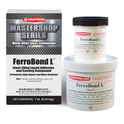 Abatron FEBLK FerroBond L, Steel-Filled Liquid Adhesive & Casting Compound, 1 Pound Kit