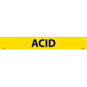 AccuformNMC RPK109 ASME (ANSI) Pipe Marker, Yellow, Acid