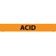 NMC 1004/1281 PS Vinyl Pipemarker, Acid - 25 Pcs/Pk