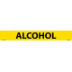 NMC 1009Y PS Vinyl Pipemarker Yellow, Alcohol - 25 Pcs/Pk