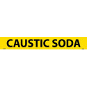 AccuformNMC RPK189 ASME (ANSI) Pipe Marker, Yellow, Caustic Soda