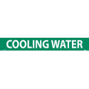 NMC 1072G PS Vinyl Pipemarker, Cooling Water Green - 25 Pcs/Pk