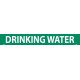 NMC 1089G PS Vinyl Pipemarker Green, Drinking Water - 25 Pcs/Pk