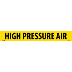 NMC 1128/1290 PS Vinyl Pipemarker, High Pressure Air - 25 Pcs/Pk