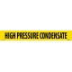 NMC 1129Y PS Vinyl Pipemarker Yellow, High Pressure Condensate - 25 Pcs/Pk