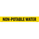 NMC 1175Y PS Vinyl Pipemarker Yellow, Non-Potable Water - 25 Pcs/Pk