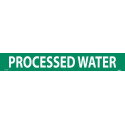 NMC 1197G PS Vinyl Pipemarker Green, Processed Water - 25 Pcs/Pk