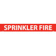 NMC 1241R PS Vinyl Pipemarker Red, Sprinkler Fire - 25 Pcs/Pk
