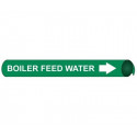 AccuformNMC RPK171 ASME (ANSI) Pipe Marker, Green, Boiler Feed Water