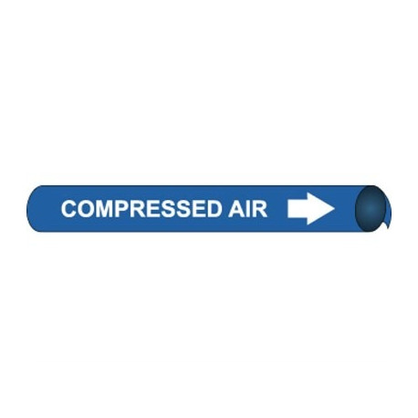NMC 4022/4023 Precoiled/Strap-On Pipemarker - Compressed Air