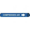 NMC 4022/4023 Precoiled/Strap-On Pipemarker - Compressed Air