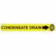 NMC 4025 Precoiled/Strap-On Pipemarker B/Y - Condensate Drain