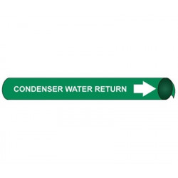 NMC 4029 Precoiled/Strap-On Pipemarker W/G - Condenser Water Return
