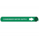 NMC 4030 Precoiled/Strap-On Pipemarker W/G - Condenser Water Supply