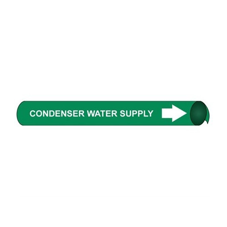 NMC 4030 Precoiled/Strap-On Pipemarker W/G - Condenser Water Supply