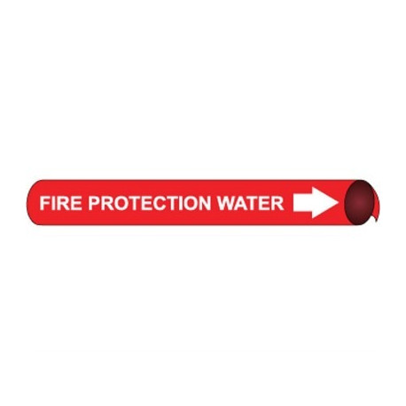 NMC 4043 Precoiled/Strap-On Pipemarker W/R - Fire Protection Water