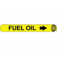 NMC 4046 Precoiled/Strap-On Pipemarker B/Y - Fuel Oil