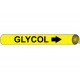 NMC 4050 Precoiled/Strap-On Pipemarker B/Y - Glycol