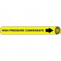 NMC 4058 Precoiled/Strap-On Pipemarker B/Y - High Pressure Condensate