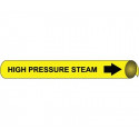 NMC 4059 Precoiled/Strap-On Pipemarker B/Y - High Pressure Steam
