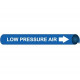 NMC 4067 Precoiled/Strap-On Pipemarker W/B - Low Pressure Air