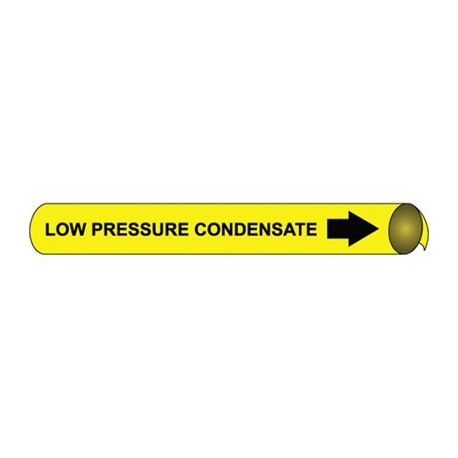 NMC 4068 Precoiled/Strap-On Pipemarker B/Y - Low Pressure Condensate