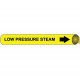NMC 4069 Precoiled/Strap-On Pipemarker B/Y - Low Pressure Steam