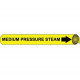 NMC 4072 Precoiled/Strap-On Pipemarker B/Y - Medium Pressure Steam