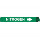 NMC 4074 Precoiled/Strap-On Pipemarker W/G - Nitrogen