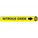 NMC 4075 Precoiled/Strap-On Pipemarker B/Y - Nitrous Oxide