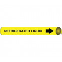 NMC 4089 Precoiled/Strap-On Pipemarker B/Y - Refrigerated Liquid