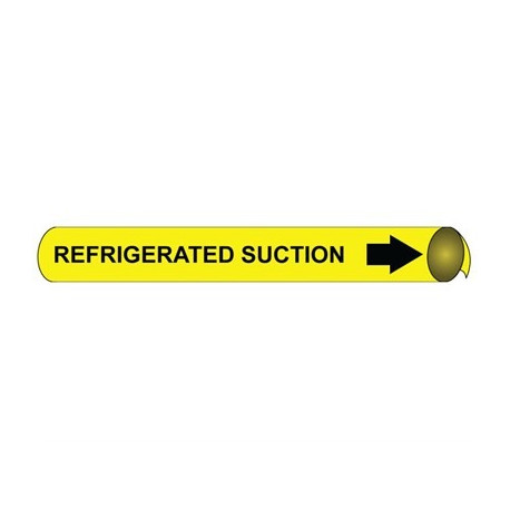 NMC 4090 Precoiled/Strap-On Pipemarker B/Y - Refrigerated Suction