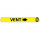 NMC 4109/4110 Precoiled/Strap-On Pipemarker - Vent