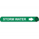 NMC 4120 Precoiled/Strap-On Pipemarker W/G - Storm Water