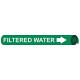 NMC 4121 Precoiled/Strap-On Pipemarker W/G - Filtered Water