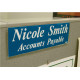 NMC APH1 Acrylic Small Partition Sign Holder, 2.5" x 8.5" x 2.5"