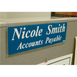 NMC APH1 Acrylic Small Partition Sign Holder, 2.5" x 8.5" x 2.5"