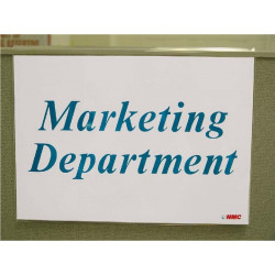 NMC APH2 Acrylic Large Partition Sign Holder, 10" x 7" x 2.5"