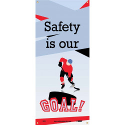 NMC BT51 Safety Is Our Goal Banner, 60" x 26"