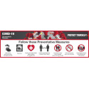 NMC BT Covid-19 Protect Yourself Banner, Vinyl w/ Grommets