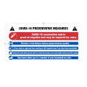 NMC BT Covid-19 Preventative Measures Mesh Banner w/ Grommets