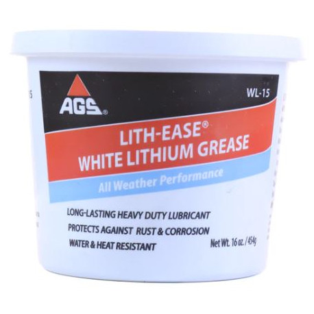 AGS Company Automotive Solutions 674913 Lock-Ease All-Weather White Lithium Grease, 1-Lb.