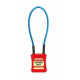 NMC CLP Cable Lockout Padlock, Red