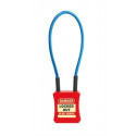 NMC CLP1 Cable Lockout Padlock, Red