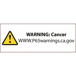 NMC CPL California Prop 65 Cancer Label, 500/Roll, 1.50" x 4"
