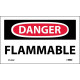 NMC D126AP Danger, Flammable Label, PS Vinyl, 3" x 5", 5/Pk