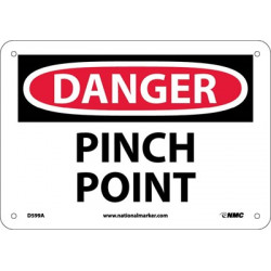 NMC D599 Danger, Pinch Point Sign